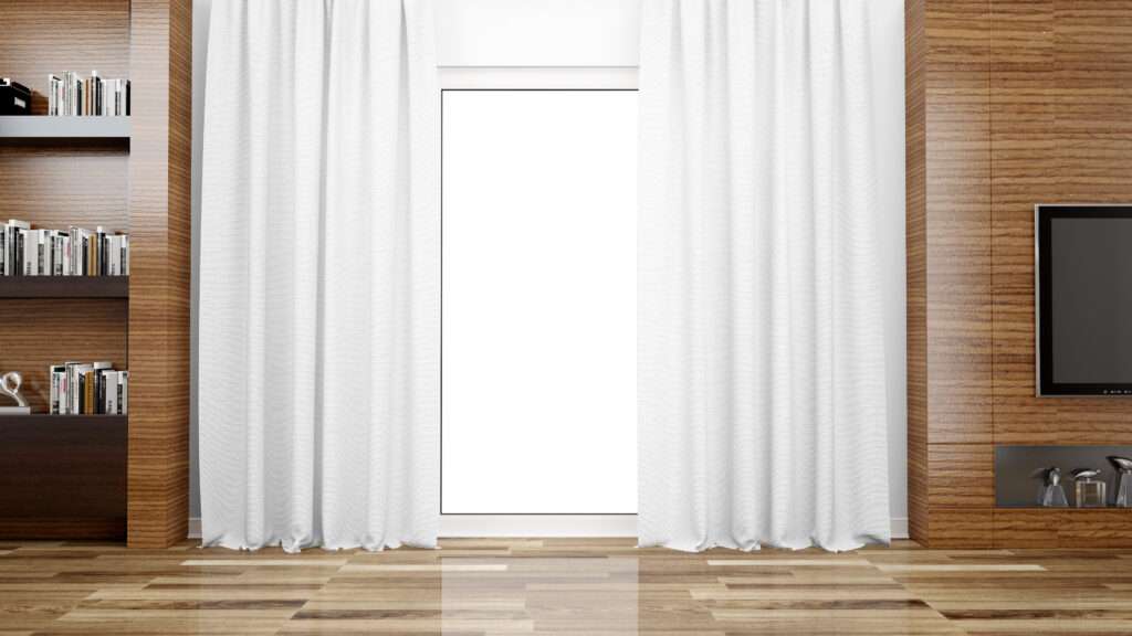 Decorating with White Blackout Curtains